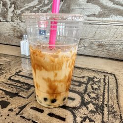 Jo Jo Bowls and Boba - Brown sugar boba with black pearl