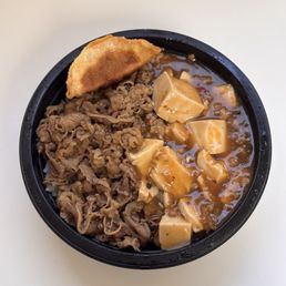 Mapo Tofu beef rice bowl Mapo Tofu beef rice bowl