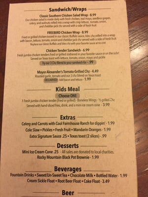 Menu photo 2 Outlanders Southern Chicken Nolensville, TN