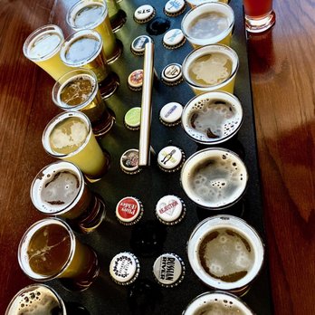 Russian River Brewing - Flight of California and Belgium beers - Brewpubs Near Me - Windsor, California Russian River Brewing - Flight of California and Belgium beers - Brewpubs Near Me - Windsor, California