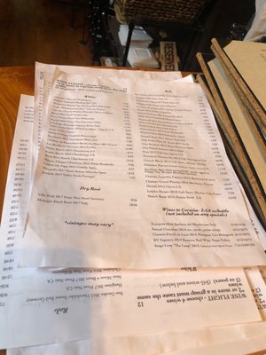 Menu photo 7 Wine Down On Main Brevard, NC
