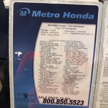 Metro Honda - Another copy of the sticker - Car Dealers Near Me - Montclair, California Metro Honda - Another copy of the sticker - Car Dealers Near Me - Montclair, California