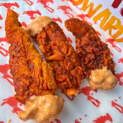 Crimson Coward - Crimson Chicken Tenders. Non-GMO, hand-breaded, halal, delicious.