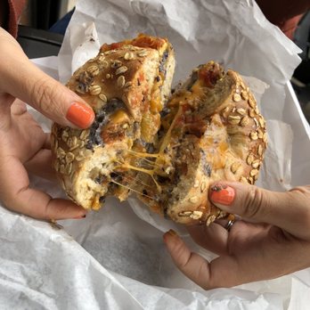 Norma's Corner Shoppe - Ranchero sandwich with sprouted bagel - Coffee & Tea Near Me - Ridgewood, New York