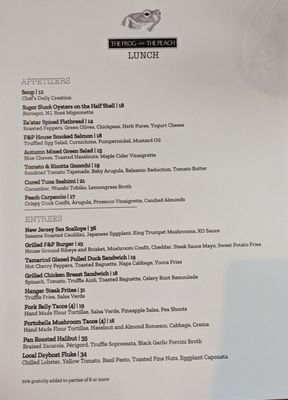 Menu photo 4 The Frog & The Peach New Brunswick, NJ