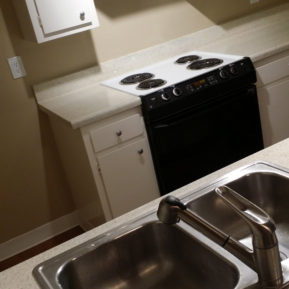 Kitchen area in the 2 bed/2 bath apt Kitchen area in the 2 bed/2 bath apt