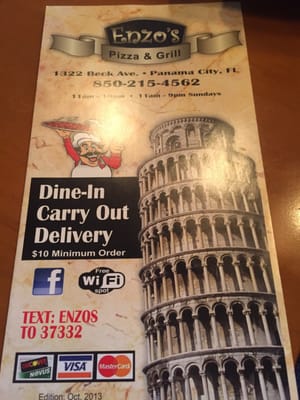 Menu photo 7 Enzo's Pizza & Grill Panama City, FL Menu photo 7 Enzo's Pizza & Grill Panama City, FL