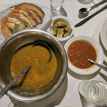 Centro Basco - Veg Soup, Beans; bread - Basque Near Me - Chino, California