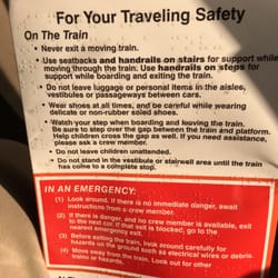 Seabrook MARC Station - Never exit a moving train...good advice!