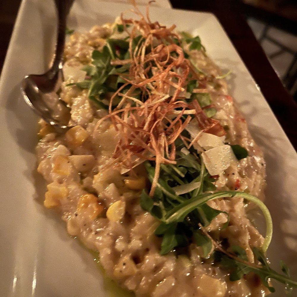 The Cellar at Duckworth's - Charred Corn and Buttered Leek Risotto - Gastropubs Near Me - Charlotte, North Carolina The Cellar at Duckworth's - Charred Corn and Buttered Leek Risotto - Gastropubs Near Me - Charlotte, North Carolina