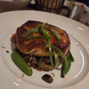 Seasons 52 - Ginger-Sesame Glazed Chilean Sea Bass Atop Rice Pilaf - New American Near Me - Rancho Cucamonga, California Seasons 52 - Ginger-Sesame Glazed Chilean Sea Bass Atop Rice Pilaf - New American Near Me - Rancho Cucamonga, California