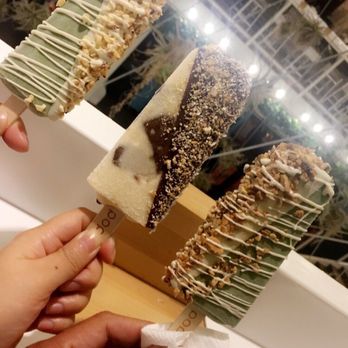 Popbar - Pistachio and cookies & cream - Desserts Near Me - Anaheim, California Popbar - Pistachio and cookies & cream - Desserts Near Me - Anaheim, California