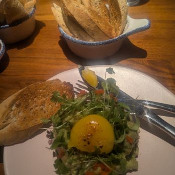 Unconventional Diner - Avocado toast with confit egg - Breakfast & Brunch Near Me - Washington, DC, District of Columbia