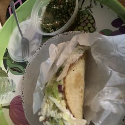 Tabouli and gyro Tabouli and gyro
