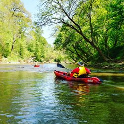 Endor Paddle - Relaxing kayakers on Deep River