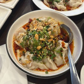 Mama Lu Dumpling House - 20 Hong You Chao Shou SPICY WONTON (10) - Chinese Near Me - Monterey Park, California Mama Lu Dumpling House - 20 Hong You Chao Shou SPICY WONTON (10) - Chinese Near Me - Monterey Park, California