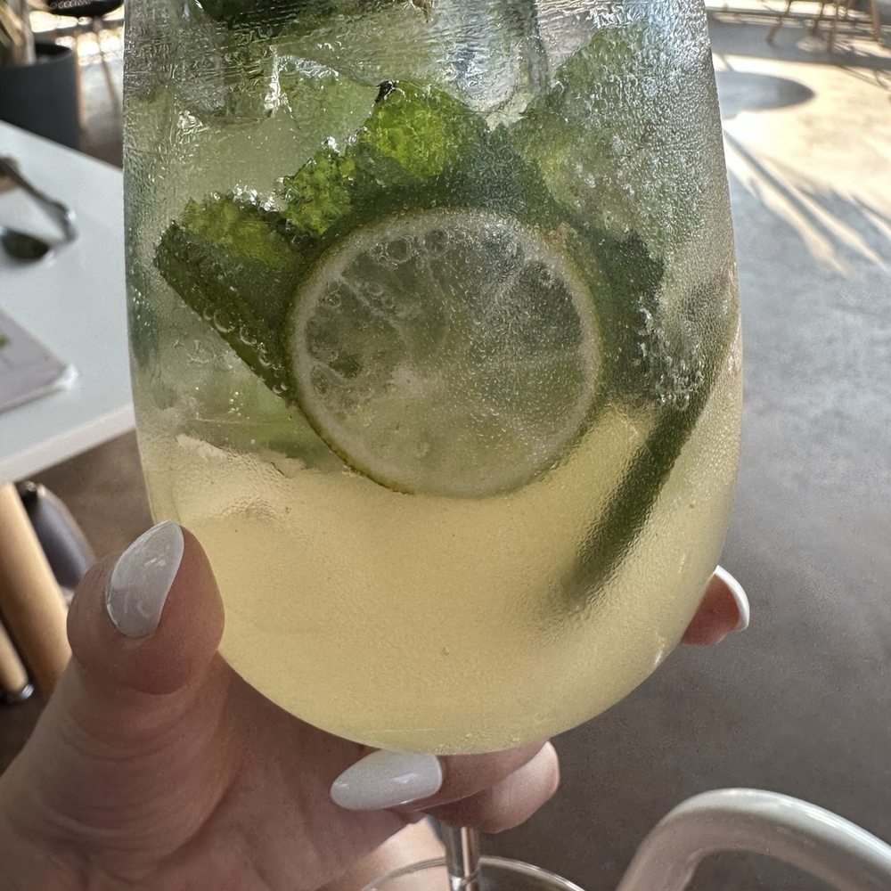 Rose Gose - Cocktail #5 (Sparkling wine, elderflower, lemon juice, mint) - Cocktail Bars Near Me - Austin, Texas Rose Gose - Cocktail #5 (Sparkling wine, elderflower, lemon juice, mint) - Cocktail Bars Near Me - Austin, Texas