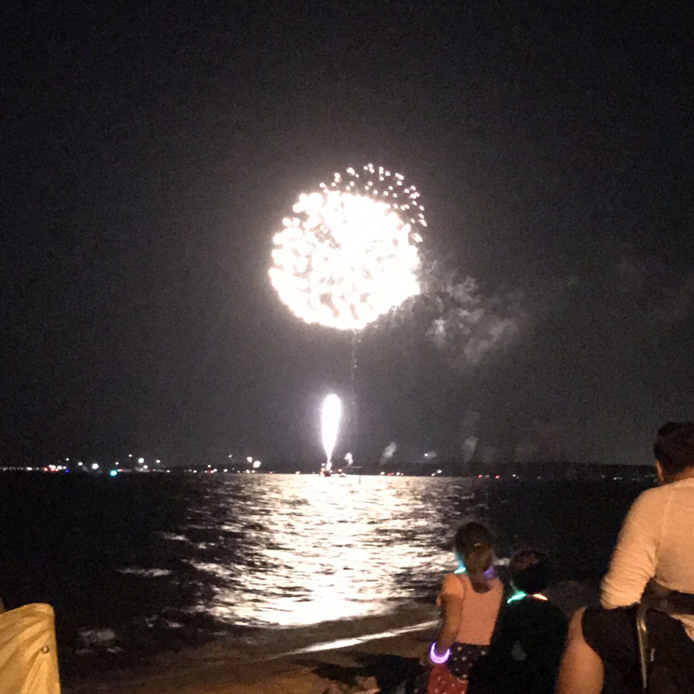 July 4th fireworks from the American Legion Beach July 4th fireworks from the American Legion Beach