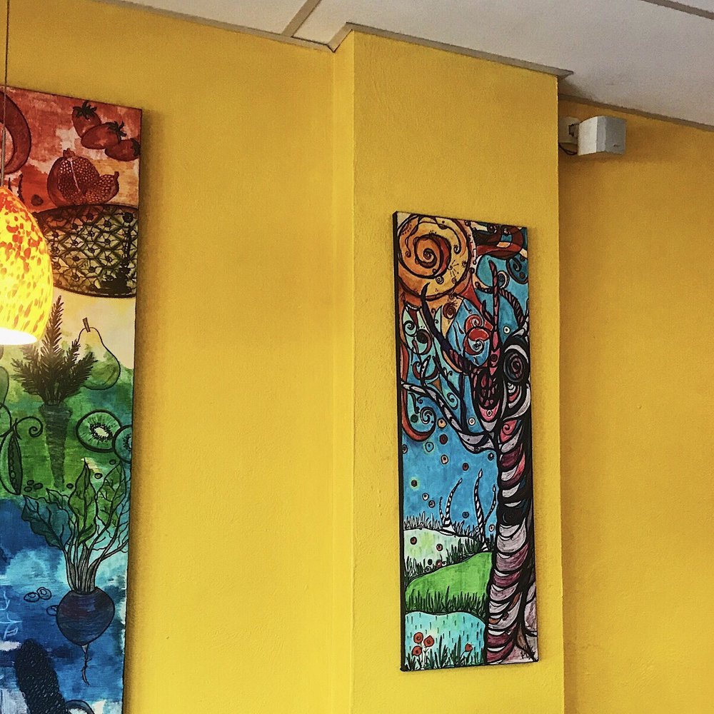 Portia's Cafe - Fun art on the walls - Vegan Near Me - Columbus, Ohio Portia's Cafe - Fun art on the walls - Vegan Near Me - Columbus, Ohio
