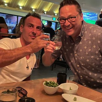 Taisho - Paul, Love this guy. Shot of saki - Sushi Bars Near Me - Sherman Oaks, California
