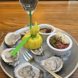 Oysters on the half shell