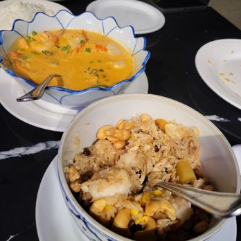 Patra Dining - Panang Shrimp and Scallops, and pineapple rice - Thai Near Me - Upland, California