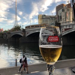 Riverland Bar - Princes Bridge view from Riverland Bar as I wait for my Wagyu Burger
