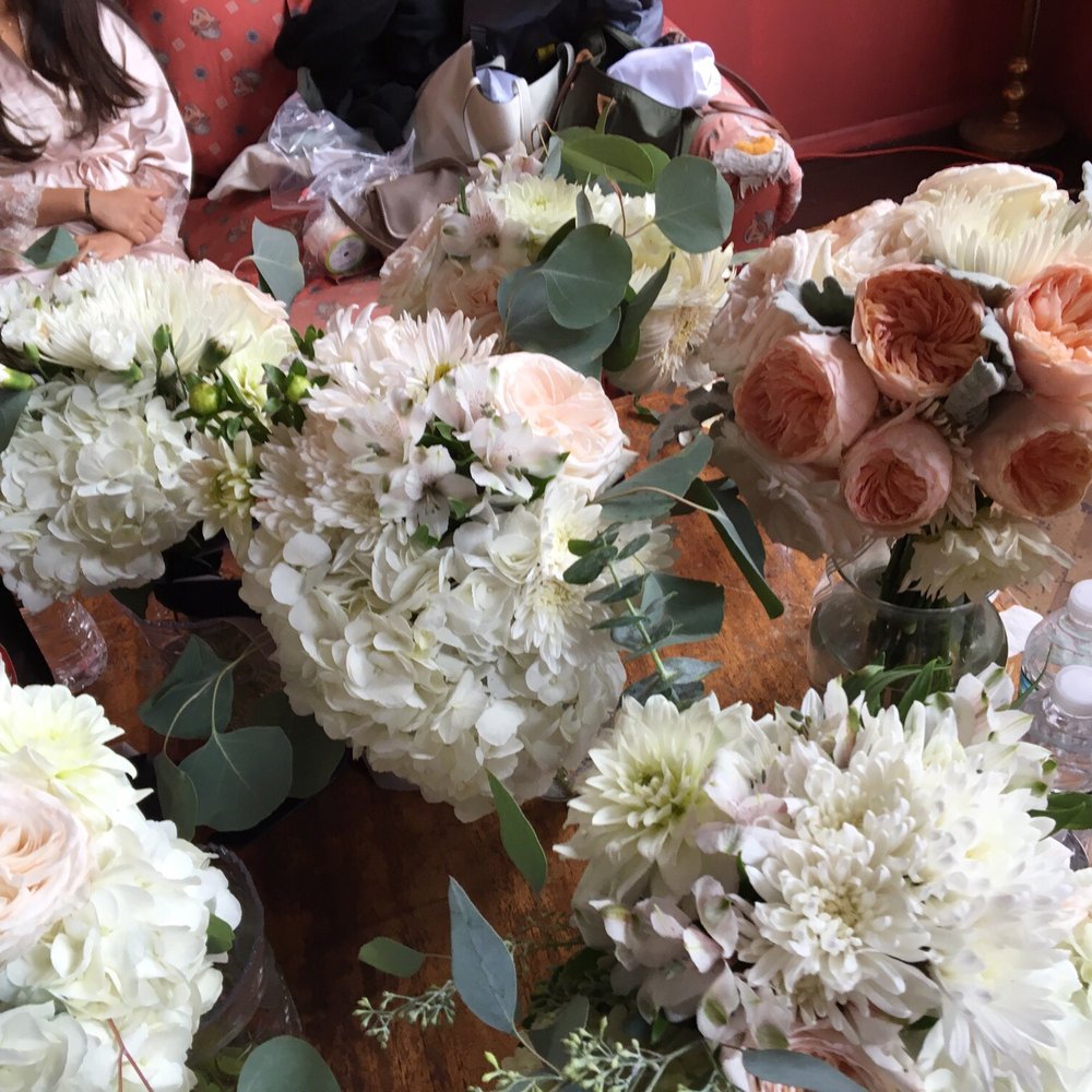 Fifty Flowers - BM and bridal bouquets. Hydrangeas from Sams Club. All other flowers from FF - Floral Designers Near Me Fifty Flowers - BM and bridal bouquets. Hydrangeas from Sams Club. All other flowers from FF - Floral Designers Near Me