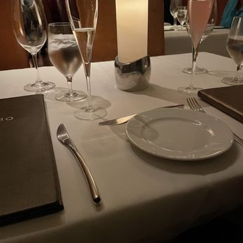 Geronimo - The pink drink is the mock-tail they gave my husband for him to toast with - French Near Me - Santa Fe, New Mexico