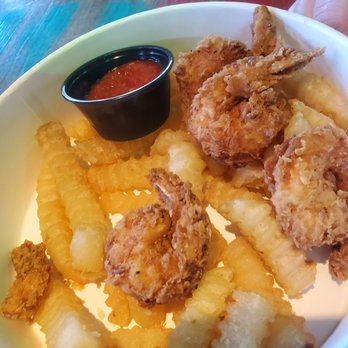 Tiki Docks Riverview - Shrimp "platter). Came with 6 small shrimp and soggy greasy fries in a white paper bowl for $16 - Salad Near Me - Riverview, Florida Tiki Docks Riverview - Shrimp "platter). Came with 6 small shrimp and soggy greasy fries in a white paper bowl for $16 - Salad Near Me - Riverview, Florida