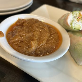 Panang 8 Thai Restaurant - Peanut sauce and Fresh Spring Roll Shrimp (3 Rolls) - Thai Near Me - Norman, Oklahoma Panang 8 Thai Restaurant - Peanut sauce and Fresh Spring Roll Shrimp (3 Rolls) - Thai Near Me - Norman, Oklahoma