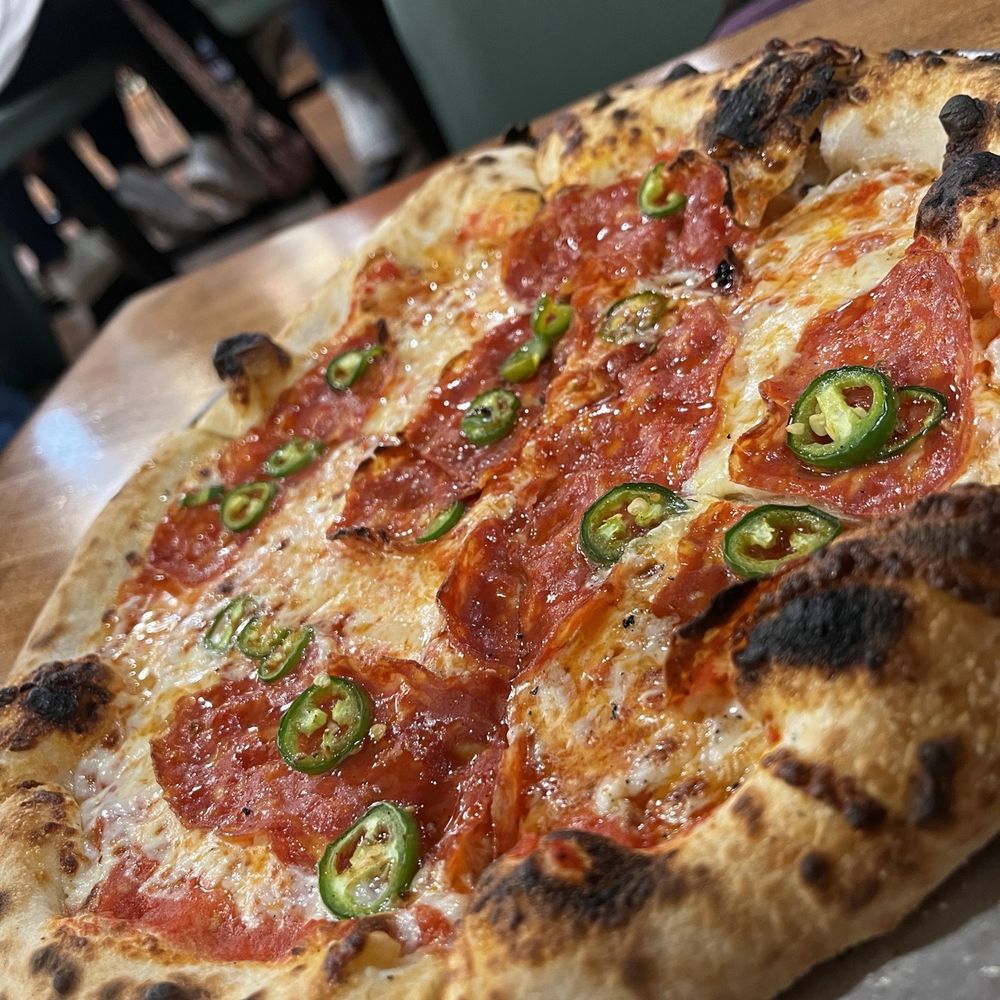MOZZ Artisan Pizza - Serrano Honey the best thus far. Looking for heat this is for you. - Pizza Near Me - Provo, Utah MOZZ Artisan Pizza - Serrano Honey the best thus far. Looking for heat this is for you. - Pizza Near Me - Provo, Utah