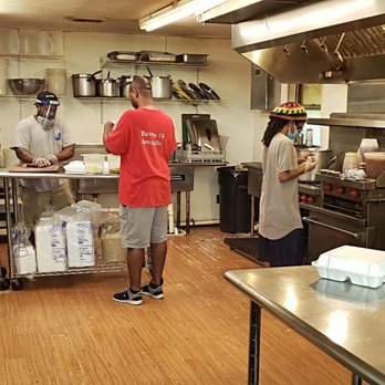 Bennie J's Smoke Pit - two men working in the kitchen - Barbeque Near Me - Huntsville, Texas Bennie J's Smoke Pit - two men working in the kitchen - Barbeque Near Me - Huntsville, Texas