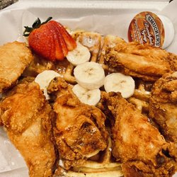 BobaQue - Chicken and waffles