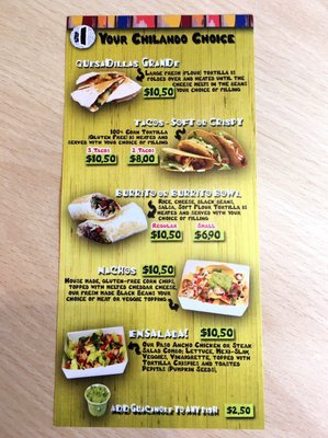Menu photo 2 Chiles Mexican Taqueria Nelson, NSN