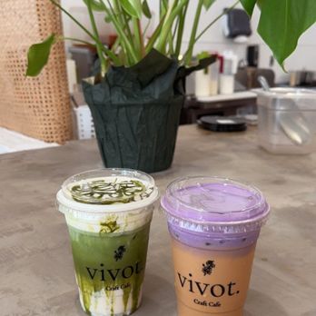 Vivot Craft Cafe - Matcha einspanner Ube cream top Vietnamese coffee - Bubble Tea Near Me - Fullerton, California Vivot Craft Cafe - Matcha einspanner Ube cream top Vietnamese coffee - Bubble Tea Near Me - Fullerton, California