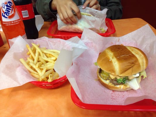 Photo of Gyro Town - Fremont, CA, US. Town burger with fries