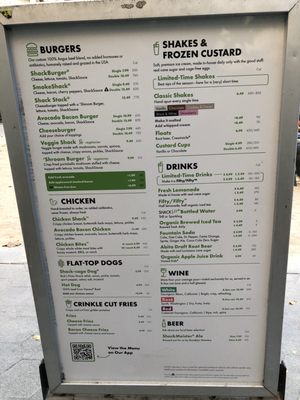 Menu photo 1 Shake Shack Madison Square Park New York, NY