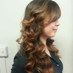 Stephanie Penders - Subtle ombre color with medium length layers and curls