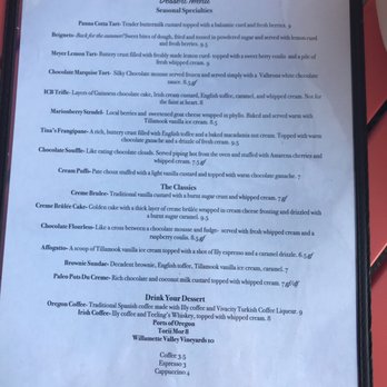 Amadeus - Desserts to die for! - New American Near Me - Salem, Oregon
