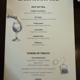 The menu