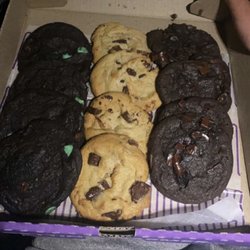 Insomnia Cookies - Double Chocolate Mint Cookie Chocolate Chunk Cookie Double Chocolate Chunk Cookie