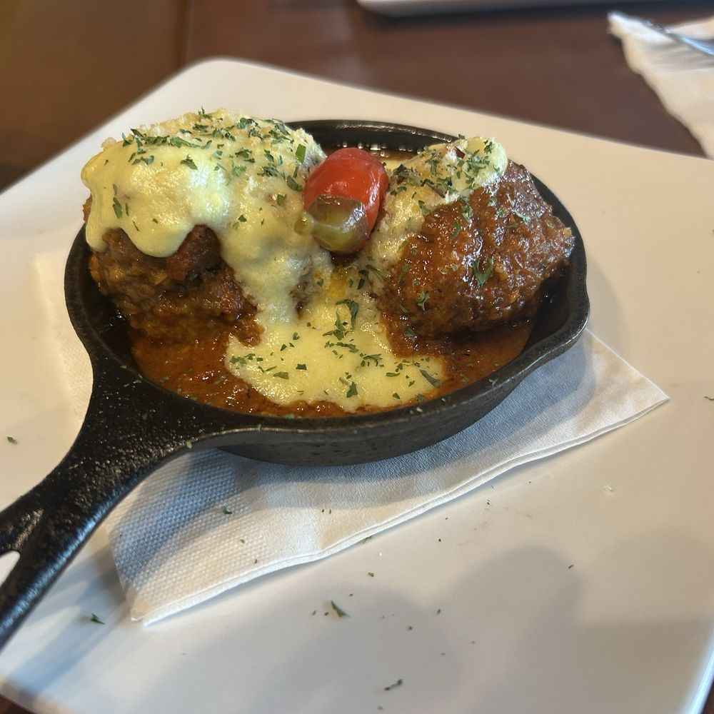 Fins At Sharky's - Meatball appetizer - Steakhouses Near Me - Venice, Florida Fins At Sharky's - Meatball appetizer - Steakhouses Near Me - Venice, Florida