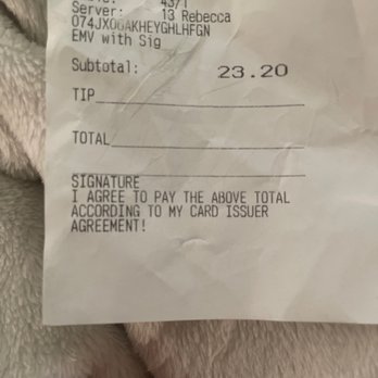 Loaded Cafe - My original copy of the receipt. - American Near Me - Placentia, California