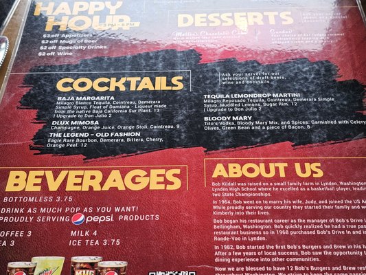 Menu photo 5 Bob's Burgers and Brew Puyallup, WA