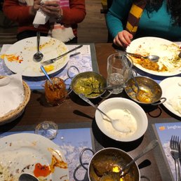 See how fast it's getting over? Amazingly good Indian food in Interlaken.