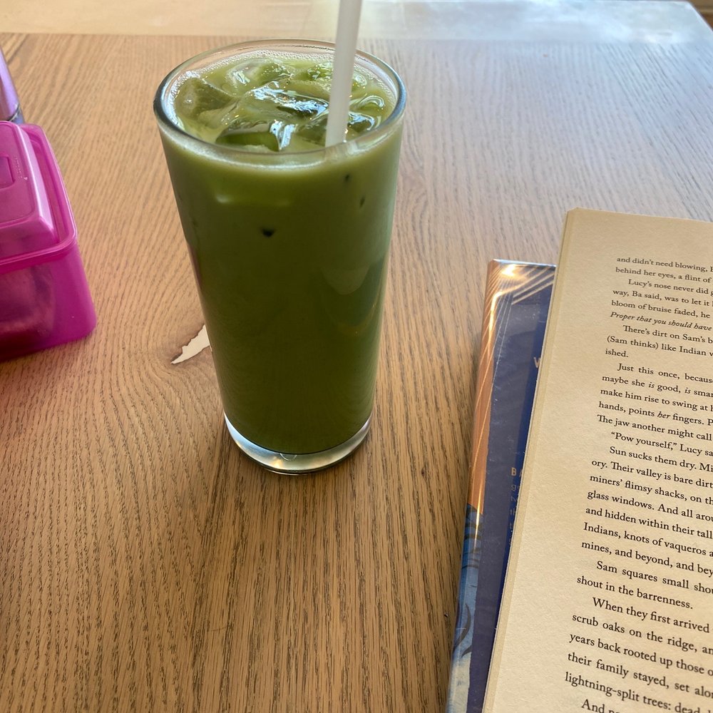 Stovetop Coffee Roasters - Iced oatmilk matcha latte - Coffee Roasteries Near Me - Grand Rapids, Michigan