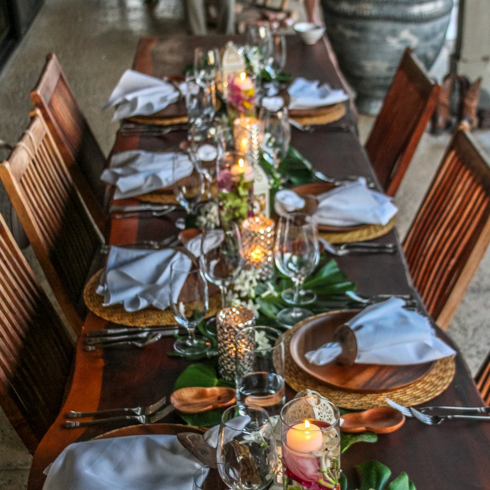 Chef David Paul - Our beautiful table! - Personal Chefs Near Me - Honolulu, Hawaii Chef David Paul - Our beautiful table! - Personal Chefs Near Me - Honolulu, Hawaii