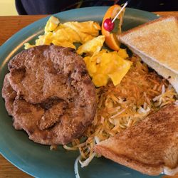 Dairy Palace - Chicken fried steak and eggs