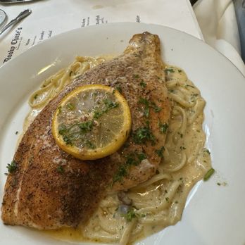 Dooky Chase's Restaurant - Redfish over Pasta - Cajun/Creole Near Me - New Orleans, Louisiana